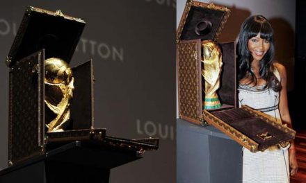 La copa del mundo ha viajado a España en un baúl de Louis Vuitton