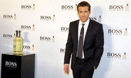 Ryan Reynolds y MujerGlobal en el 15 aniversario de la fragancia masculina Boss Bottled