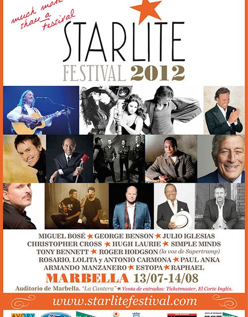 Starlite Festival, sorteo entradas para el concierto de Rosario, Lolita y Antonio Carmona