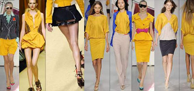 Amarillo: El color de moda para el 2009