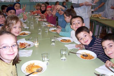 Las ventajas de comer en el cole