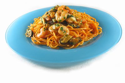 La receta del día: Espaguetis a la marinera con mejillones y gambas