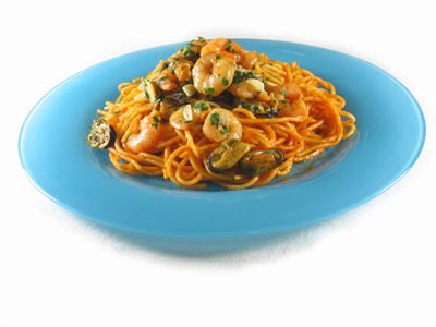 La receta del día: Espaguetis a la marinera con mejillones y gambas