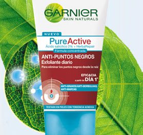 Garnier Pure Active: Gel exfoliante anti puntos negros