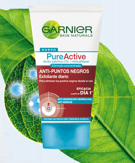 Garnier Pure Active: Gel exfoliante anti puntos negros