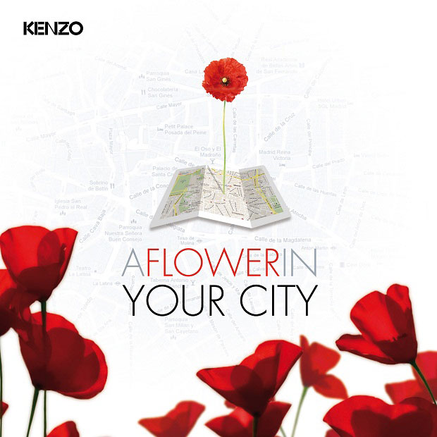 La nueva “app” de Kenzo: «A Flower In Your City»