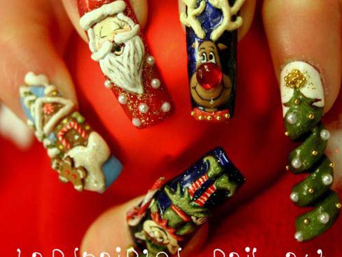 Manicura para Navidad