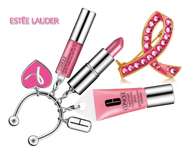 Productos de la campaña de Estée Lauder contra el cáncer de mama 2010