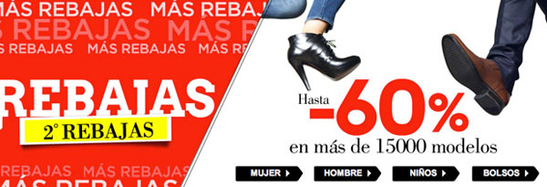 Sarenza, rebajas de hasta un 60%