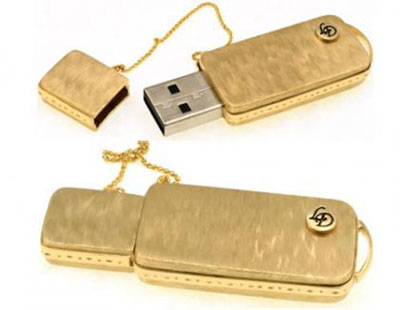 Memorias USB en oro