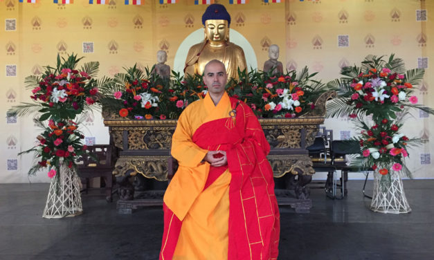 El maestro del Templo Shaolin Carlos Álvarez, el único monje budista Heshang en España
