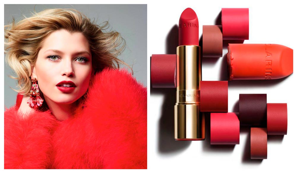 Las barras de labios Mate de Clarins, Joli Rouge Velvet