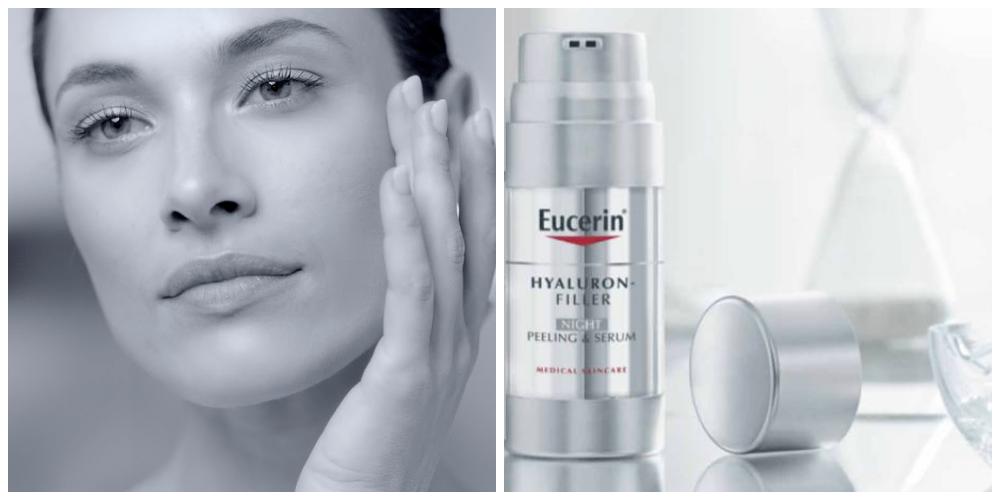 Rellena las arrugas y alisa la piel, Hyaluron-Filler Noche Peeling & Serum de Eucerin