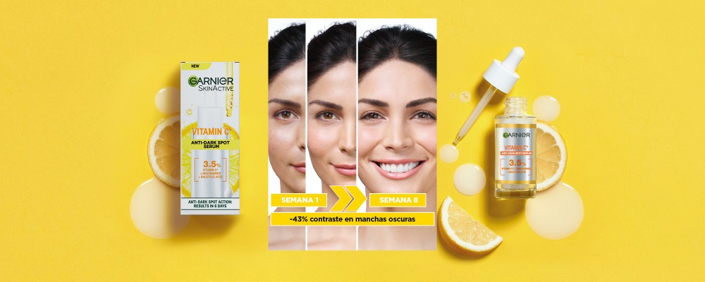 el sérum anti-manchas VITAMINA C, de Garnier, que arrasa en Asia ya en España