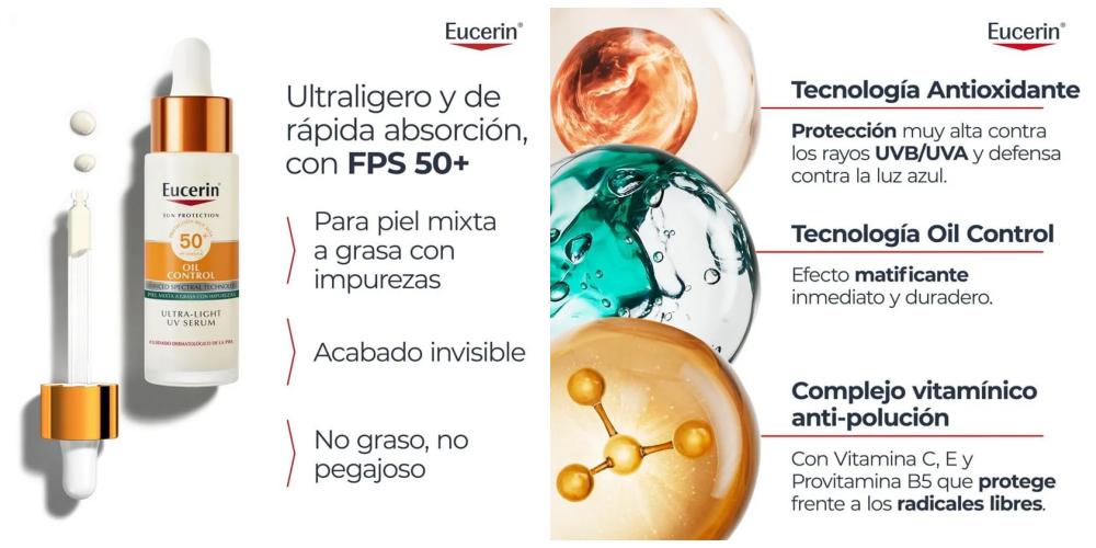 protector solar en sérum Oil Control SPF50